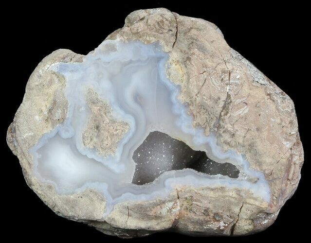 Crystal Filled Dugway Geode (Polished Half) #67490
